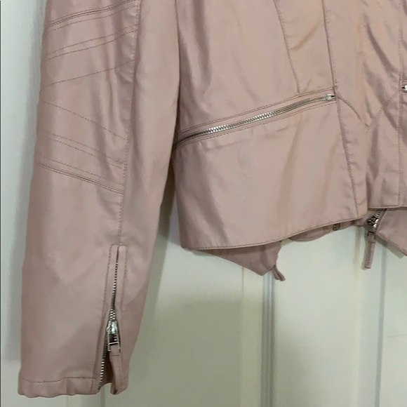 BlankNYC blush faux leather jacket - Picture 8 of 8